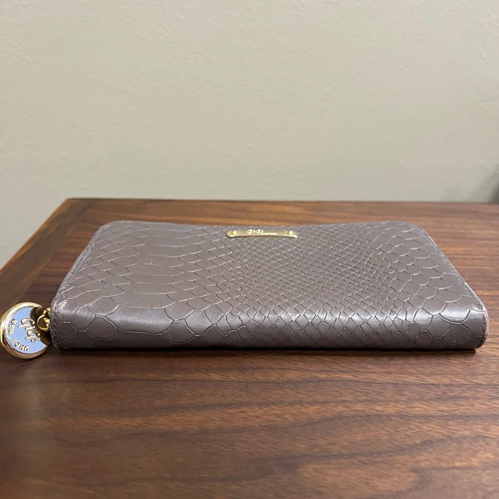 GiGi New York Python-Embossed Zip Wallet - Picture 4 of 9